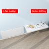 AGYHAM Folding Wall Mounted Workbench Deciduous Table, Kitchen Bedroom Wall Mounted Computer Desk with Metal Stand, Easy to Install (Size : 120x50cm/47.24x19.68in) view 4