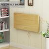 AGYHAM Folding Wooden Table Wall-Mounted Workbench Deciduous Table, Small Space Wall-Mounted Computer Desk Study Table Desk (Size : 120x50cm/47.24x19.68in) view 3