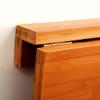 AGYHAM Folding Solid Wood Desk Wall Mounted Fall Leaves Desk Wall Desk, Space Saving Desk Computer Desk Desk, 60-120CM (Size : 60X40CM) view 4