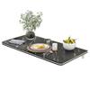 AGYHAM Folding Table Wall Mounted Deciduous Table, Marble Pattern Wall Mounted Desk Wall Table Dining Table for Kitchen Dining Room (Color : Black, Size : 90X50cm) view 1