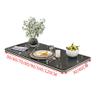 AGYHAM Folding Table Wall Mounted Deciduous Table, Marble Pattern Wall Mounted Desk Wall Table Dining Table for Kitchen Dining Room (Color : Black, Size : 90X50cm) view 3