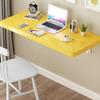 AGYHAM Folding Table Wall Mounted Fall Leaves Table Wall Table, Hanging Desk Wall Table Dining Table Computer Desk, Space Saver (Color : Yellow, Size : 50X30cm) view 2