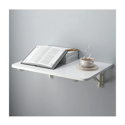 AGYHAM Folding Table Wall Mounted Workbench Deciduous Table Space Saving Floating Wooden Table, Computer Desk for Bedroom Living Room (Size : 80X40cm)