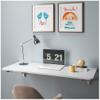 AGYHAM Folding Table Wall Mounted Workbench Deciduous Table Space Saving Floating Wooden Table, Computer Desk for Bedroom Living Room (Size : 80X40cm) view 2