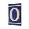 4.3' x 2.2' 11cm x 5.5cm Spanish Classic Blue Hand-Painted Number Tiles & Optional Metal Frames (Blue Number 0) view 1