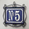 4.3' x 2.2' 11cm x 5.5cm Spanish Classic Blue Hand-Painted Number Tiles & Optional Metal Frames (Blue Number 0) view 4