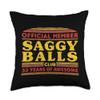 53 Years of Awesome official member saggy balls club 53 Throw Pillow view 1