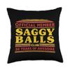 50 Years of Awesome official member saggy balls club 50 Throw Pillow view 1