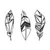 Badger Steel USA - Feathers - Metal Wall Art - 9.5" X 25" - Black view 2