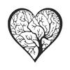 Badger Steel USA - Heart Tree of Life - Metal Wall Art - 20" X 20" - Black view 2