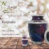4 Small Urns for Ashes for Women or Men - Set of 4 Galaxy Urns with Angel Wings - Mini Space UniversUrns Male and Female Cremation Keepsakes - Memorial Burial Urn for Mom Mother view 3