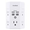 One Beat Surge Protector Wall Outlet Extender,3-Sided Outlet Splitter 1680J view 1