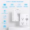 One Beat Surge Protector Wall Outlet Extender,3-Sided Outlet Splitter 1680J view 2