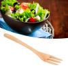 Wooden Forks, Fruit Salad Fork , Dinner Fork for Food, Desserts, Salad, Fruit, Wood Forks for Appetizer Snack Fruit Dessert Kids Reusable view 3