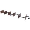 6 Tiers Wall Shelves for Bedroom Decor,Industrial Pipe Shelving Wall Shelves for Living Room Kitchen Storage,Wall Mounted Rustic Wood Pipe Shelves for Books,Shelf for Bathroom,Office,Laundry Room view 4