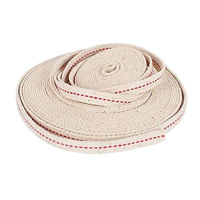 10 Meter Flat Cotton Wicks Core for Kerosene Burner Stove Lighting Lantern Oil Lamp Wick Making DIY Accessory Material (Width:1.5CM)