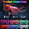 Honoson 96 Pack Glow in the Dark Party Supplies, Light up Glasses LED Bracelets, Neon Favor Flashing Bulk Gift for Adult (Vibrant Color) view 3