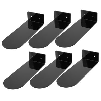 Cabilock Floating Sneaker Display Stands Basketball Shoes Display Shelves 6-piece Acrylic Storage Racks for Shoes