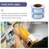 6rolls Date Label Stickers Removable Food Labels for Kitchen Storage for Organizing and Marking Dates Containers Easy to Write and Peel Off for Meal Prep and Food Rotation view 2