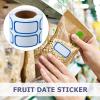 6rolls Date Label Stickers Removable Food Labels for Kitchen Storage for Organizing and Marking Dates Containers Easy to Write and Peel Off for Meal Prep and Food Rotation view 3