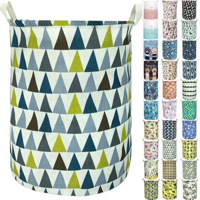 Aouker Merdes 19.7 Waterproof Foldable Laundry Hamper, Dirty Clothes Laundry Basket, Linen Bin Storage Organizer for Toy Collection (Triangle2)