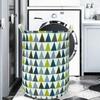 Aouker Merdes 19.7 Waterproof Foldable Laundry Hamper, Dirty Clothes Laundry Basket, Linen Bin Storage Organizer for Toy Collection (Triangle2) view 2