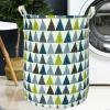 Aouker Merdes 19.7 Waterproof Foldable Laundry Hamper, Dirty Clothes Laundry Basket, Linen Bin Storage Organizer for Toy Collection (Triangle2) view 3