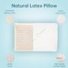 Talalay Natural Latex Sleeping Pillow, Medium Firmness Standard Pillow for Side, Back, and Stomach Sleepers to Get a Restful Sleep view 2