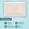 Talalay Natural Latex Sleeping Pillow, Medium Firmness Standard Pillow for Side, Back, and Stomach Sleepers to Get a Restful Sleep view 3