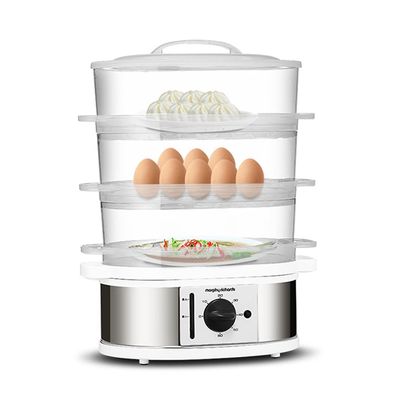 Multifunctional Electric Steamer, 3-Layer Large-Capacity Automatic Power-Off Household Steamer Steamer