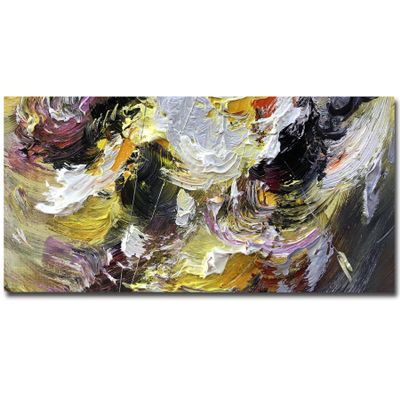 100% Hand-Painted Art Oil Painting Large Original Painting On Canvas all Abstract for Living Room Original Abstract Oil Painting 80 by 40in Unstretched