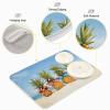 Absorbent Dish Drying Mat for Kitchen Counter - Pineapple Beach Microfiber Drying Pad, Reversible Drainer Mats for Countertop, Lager 18 x 24 inch view 4