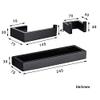 TYZK Shower Shelves Black Bathroom Hardware Set, Stainless Steel Towel Holder, Paper Holder, Robe Hook Bathing Accessories (Color : Paper Holder) view 2