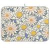 Absorbent Dish Drying Mat for Kitchen Counter - Flowers Lotus Yellow Microfiber Drying Pad, Reversible Drainer Mats for Countertop, Lager 18 x 24 inch view 1