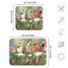 Absorbent Dish Drying Mat for Kitchen Counter - Christmas Birds Snow Microfiber Drying Pad, Reversible Drainer Mats for Countertop, Large 18" x 24" view 3