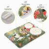 Absorbent Dish Drying Mat for Kitchen Counter - Christmas Birds Snow Microfiber Drying Pad, Reversible Drainer Mats for Countertop, Large 18" x 24" view 4