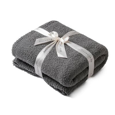 bearberry Super Soft Fluffy Throw Blanket Lightweight Cozy Warm Throw Blankets for Couch Bed Sofa All Season (Dark Grey, 53x71)