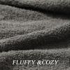 bearberry Super Soft Fluffy Throw Blanket Lightweight Cozy Warm Throw Blankets for Couch Bed Sofa All Season (Dark Grey, 53x71) view 3