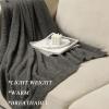 bearberry Super Soft Fluffy Throw Blanket Lightweight Cozy Warm Throw Blankets for Couch Bed Sofa All Season (Dark Grey, 53x71) view 4