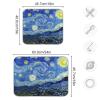 Absorbent Dish Drying Mat for Kitchen Counter - Van Gogh's Starry Sky Blue Microfiber Drying Pad, Reversible Drainer Mats for Countertop, Lager 18 x 24 inch view 3