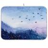 Absorbent Dish Drying Mat for Kitchen Counter - Watercolor Landscape Microfiber Drying Pad, Reversible Drainer Mats for Countertop, Lager 18 x 24 inch view 1