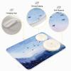 Absorbent Dish Drying Mat for Kitchen Counter - Watercolor Landscape Microfiber Drying Pad, Reversible Drainer Mats for Countertop, Lager 18 x 24 inch view 4