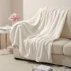 bearberry Super Soft Fluffy Throw Blanket Lightweight Cozy Warm Throw Blankets for Couch Bed Sofa All Season (Cream, 53x71) view 2