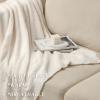 bearberry Super Soft Fluffy Throw Blanket Lightweight Cozy Warm Throw Blankets for Couch Bed Sofa All Season (Cream, 53x71) view 4