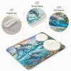 Absorbent Dish Drying Mat for Kitchen Counter - Dolphin Watercolor Summer Microfiber Drying Pad, Reversible Drainer Mats for Countertop, Lager 18 x 24 inch view 4