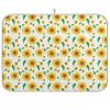 Absorbent Dish Drying Mat for Kitchen Counter - Cute Sunflower Flowers Microfiber Drying Pad, Reversible Drainer Mats for Countertop, Lager 18 x 24 inch view 1