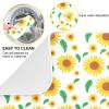 Absorbent Dish Drying Mat for Kitchen Counter - Cute Sunflower Flowers Microfiber Drying Pad, Reversible Drainer Mats for Countertop, Lager 18 x 24 inch view 2