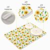 Absorbent Dish Drying Mat for Kitchen Counter - Cute Sunflower Flowers Microfiber Drying Pad, Reversible Drainer Mats for Countertop, Lager 18 x 24 inch view 4
