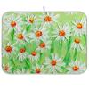 Absorbent Dish Drying Mat for Kitchen Counter - Green Sunflowers Oil Painting Microfiber Drying Pad, Reversible Drainer Mats for Countertop, Lager 18 x 24 inch view 1