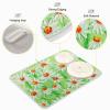Absorbent Dish Drying Mat for Kitchen Counter - Green Sunflowers Oil Painting Microfiber Drying Pad, Reversible Drainer Mats for Countertop, Lager 18 x 24 inch view 4
